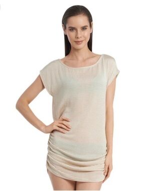 Jordan Taylor Beige Open-Weave Coverup